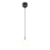 Kleine LED Pendelleuchte einflammig mit Glas Lampenschirm Weiß Ø 15cm