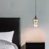 Kleine LED Pendelleuchte 1-flammig Rauchglas Lampenschirm, Ø 18cm