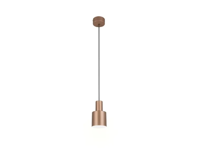 Kleine LED Pendelleuchte mit Metall Lampenschirm Coffee, Ø 12cm