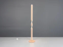 Kleine LED Stehlampe GINKO Metall Beige, Höhe 110cm