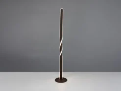 Kleine LED Stehlampe GINKO Metall Schwarz, Höhe 110cm