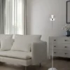 Kleine LED Stehleuchte FLYNT dimmbar & Lichtfarbe einstellbar, Höhe 130cm