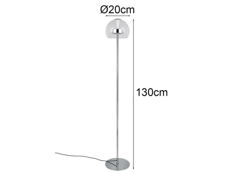 Kleine LED Stehleuchte FLYNT dimmbar & Lichtfarbe einstellbar, Höhe 130cm