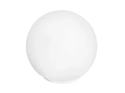Kleine LED Tischleuchte Glaskugel Lampenschirm Opalweiß, Ø 20cm