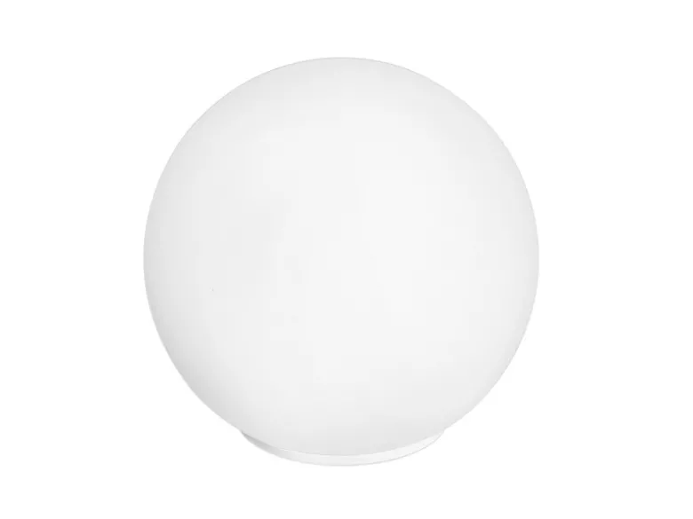 Kleine LED Tischleuchte Glaskugel Lampenschirm Opalweiß, Ø 20cm