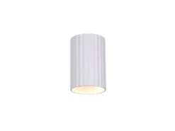 Kleine LED Wandleuchte mit Up and Down Lichteffekt, Metall Weiß, Höhe 12cm