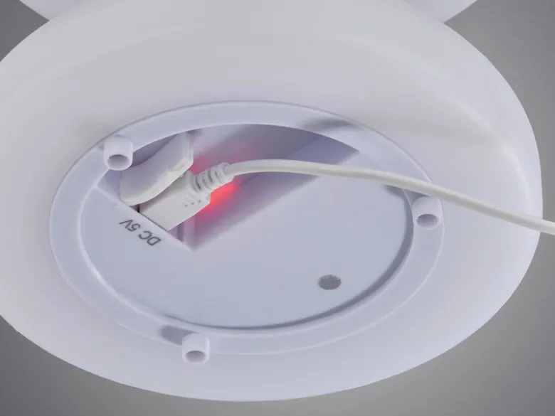 Kleine Outdoor Akku Tischlampe BARLETTA 26cm ohne Kabel - LED & RGB