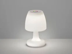 Kleine Outdoor Akku Tischlampe BARLETTA 26cm ohne Kabel - LED & RGB
