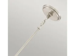 Kleine Pendelleuchte PARK AVENUE aus Stoff, 4-stufig höhenverstellbar, Ø 15cm