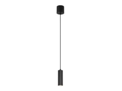 Kleine Pendelleuchte SOKA einflammig aus Metall Schwarz Ø 5,5cm