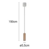 Kleine Pendelleuchte SOKA einflammig aus Metall Coffee Ø 5,5cm