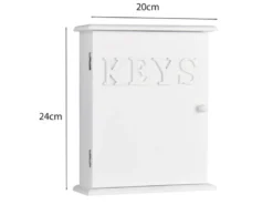 Kleiner Schlüsselkasten SHELLY Weiß, Höhe 24cm