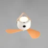 Kleiner Akku Deckenventilator mit Licht und Fernbedienung, USB aufladbar Ø 27cm