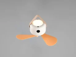 Kleiner Akku Deckenventilator RENA mit Licht und Fernbedienung Ø 27cm