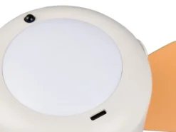 Kleiner Akku Deckenventilator RENA mit Licht und Fernbedienung Ø 27cm