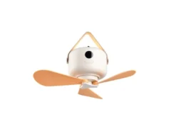 Kleiner Akku Deckenventilator RENA mit Licht und Fernbedienung Ø 27cm