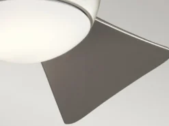 Kleiner Deckenventilator Silber, mit Licht - Feuchtraumgeeignet, Ø 86cm