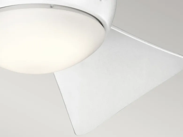 Kleiner Deckenventilator SOLA Weiß, mit Licht - Feuchtraumgeeignet, Ø 86cm