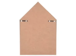 Kleines Schlüsselbrett GINA Holzoptik-Weiß, Höhe 30cm