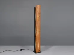 Kleine Stehlampe KARUNI mit Naturholz, Höhe 120cm