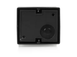 Kleine Up and Down LED Außenwandleuchte aus Aluminium in Schwarz, 7,5x7cm