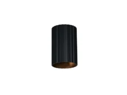 Kleine Wandleuchte IMARIA mit Up and Down Lichteffekt Metall Schwarz, Höhe 12cm