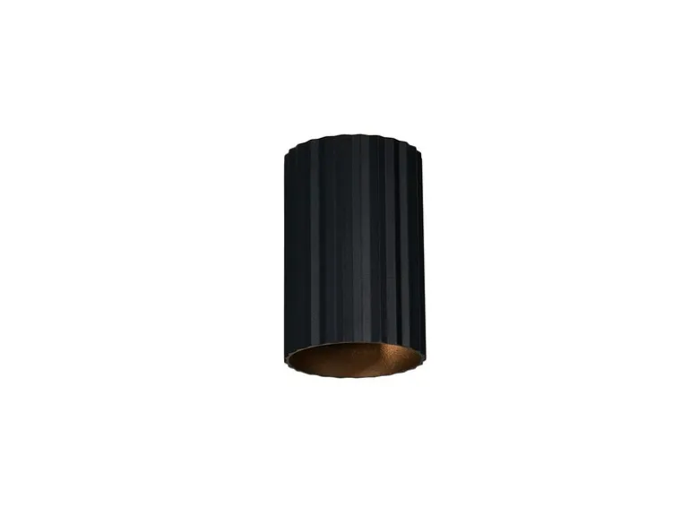 Kleine Wandleuchte IMARIA mit Up and Down Lichteffekt Metall Schwarz, Höhe 12cm