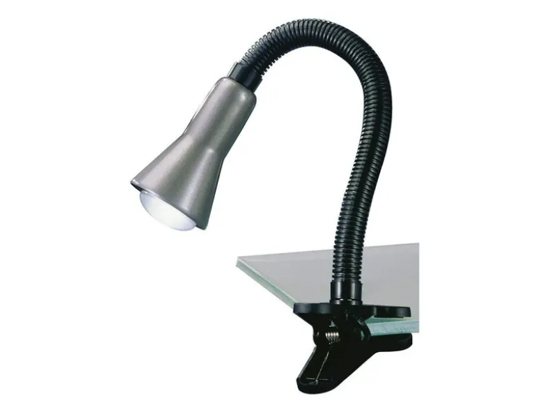 Klemmleuchte FLEXO Schwarz - Klemmspot & Schwanenhals Leselampe