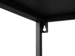 Konsolentisch - Beistelltisch 80x80cm & Batterie Tischleuchte aus Metall Schwarz