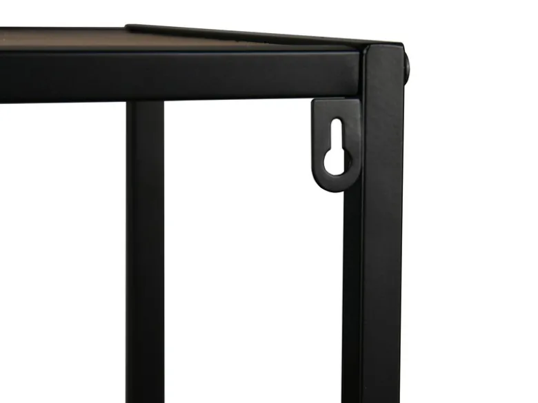 Konsolentisch AVELIN in Holzoptik und Schwarz, Breite 80cm