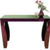 Konsolentisch VERRO mit Spiegelglas mehrfarbig, Breite 110cm