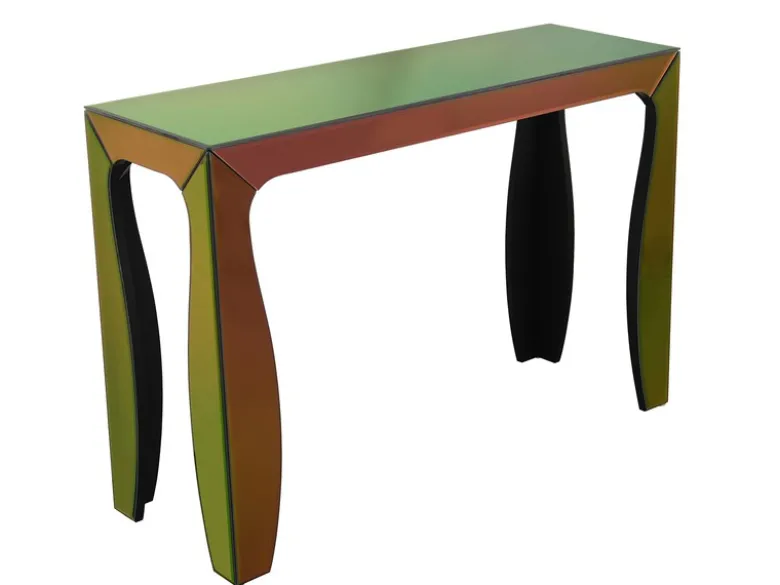 Konsolentisch VERRO mit Spiegelglas mehrfarbig, Breite 110cm