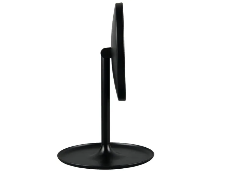Kosmetikspiegel ELARA mit LED Beleuchtung in Schwarz, Höhe 28,5cm