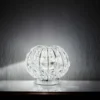 Kugel Tischleuchte CONCERT Chrom mit Glas Kristallen, Ø 20cm