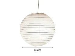 Lampenschirm Japan-Kugel PAPER Ø 40cm, Lampion Papier weiß