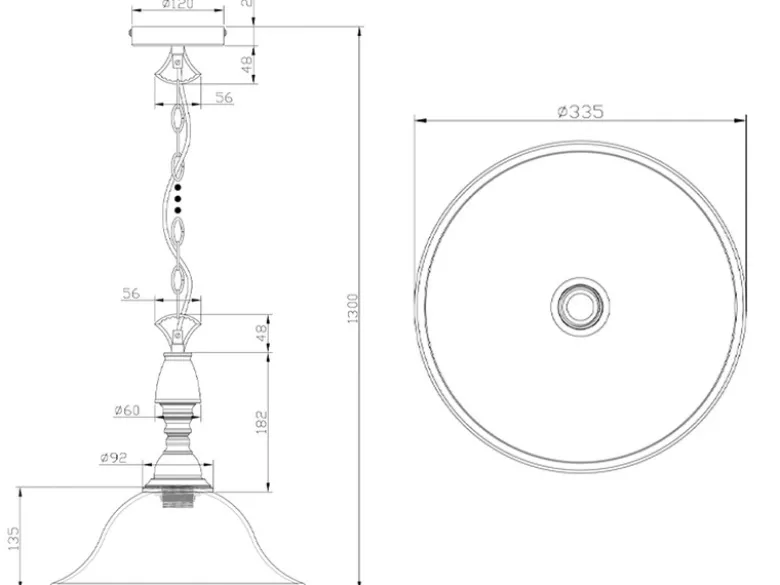 Landhaus LED Pendelleuchte in Rostoptik mit Glasschirm Weiß, Ø 33,5cm