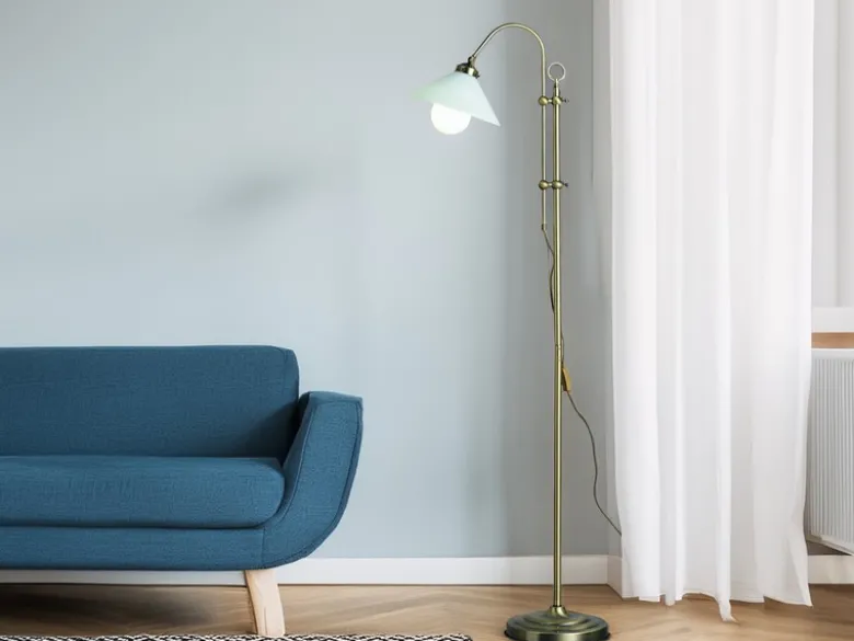 Landhausstil Stehlampe LANDLIFE höhenverstellbar, Höhe 145- max.172cm