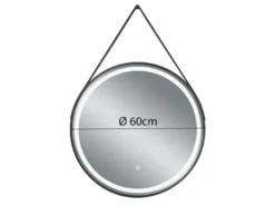 LED Lichtspiegel Bad Wandspiegel FINCHEN mit Touch Funktion rund Ø 60cm