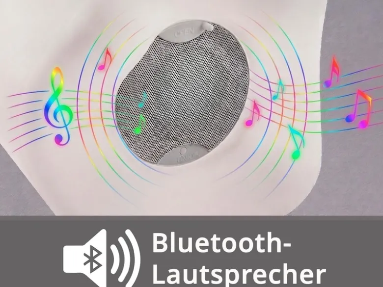 LED Akku Bodenlampe CALLOON mit RGB, Bluetooth Lautsprecher & Weinkühler 50cm