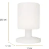 LED Akku Tischlampe MAXIMA Outdoor & Indoor, per USB aufladbar, Höhe 25,5cm