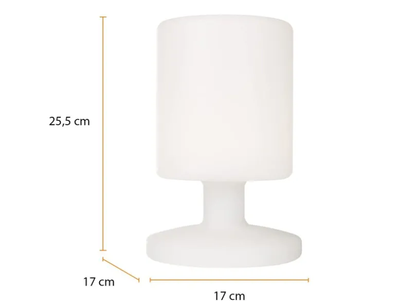 LED Akku Tischlampe MAXIMA Outdoor & Indoor, per USB aufladbar, Höhe 25,5cm