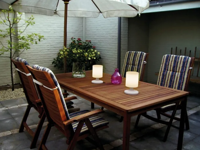 LED Akku Tischlampe MAXIMA Outdoor & Indoor, per USB aufladbar, Höhe 25,5cm
