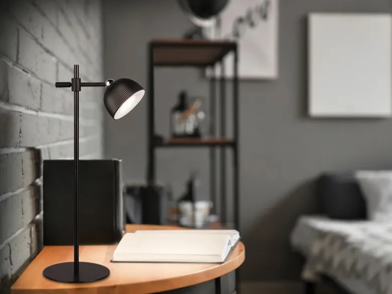 LED Akku Tischleuchte MAXIMA 3 in 1, per USB aufladbar, Schwarz max. Höhe 41cm