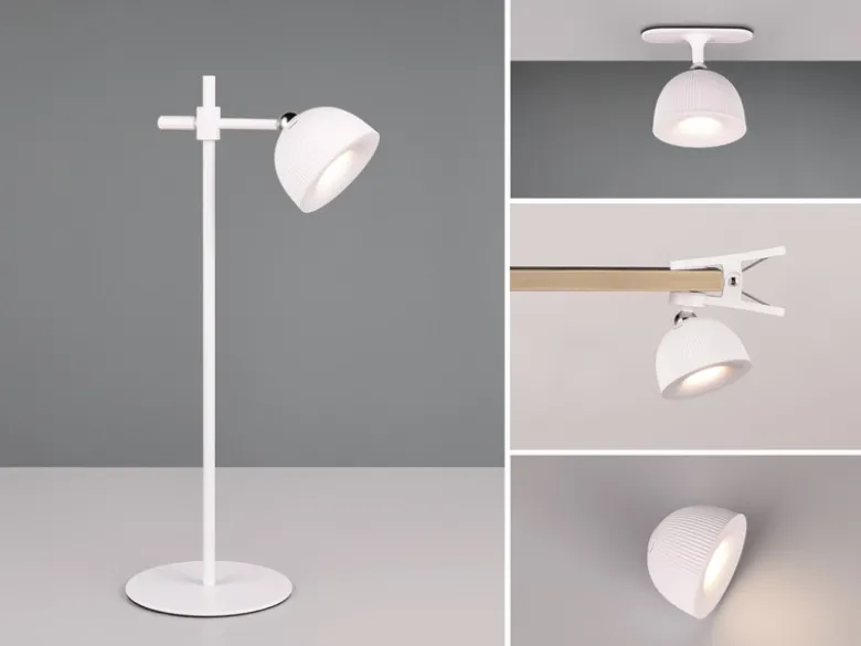 LED Akku Tischleuchte MAXIMA 3 in 1, per USB aufladbar, Weiß max. Höhe 41cm