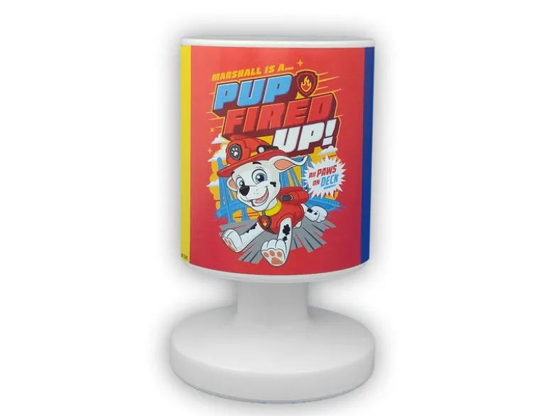LED Akku Tischleuchte mit 3 Paw Patrol Motiven, per USB aufladbar, Höhe 20cm
