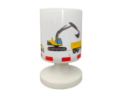 LED Akku Tischleuchte Motiv Baustelle per USB aufladbar, Höhe 20cm