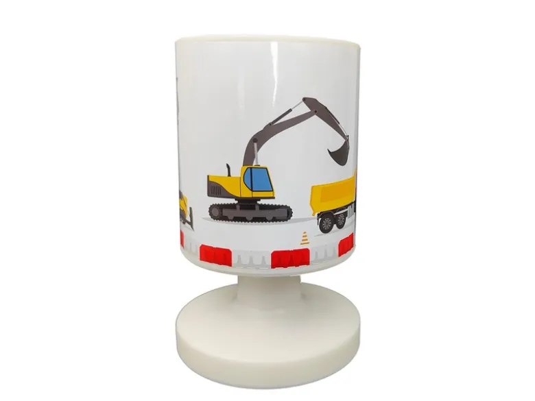 LED Akku Tischleuchte Motiv Baustelle per USB aufladbar, Höhe 20cm