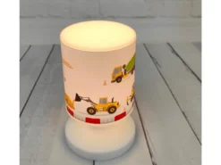 LED Akku Tischleuchte Motiv Baustelle per USB aufladbar, Höhe 20cm
