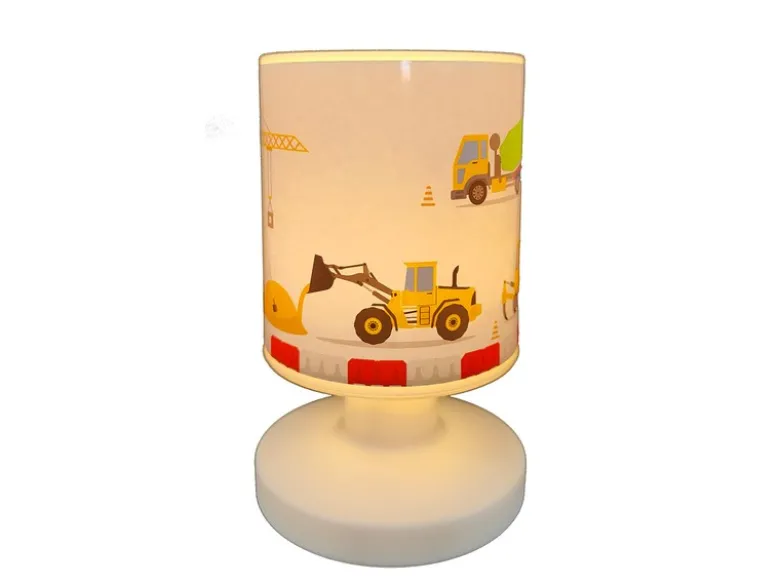 LED Akku Tischleuchte Motiv Baustelle per USB aufladbar, Höhe 20cm