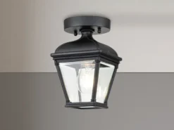LED Außen Deckenleuchte Laterne im Landhausstil, Höhe 22,5cm